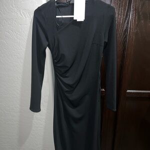 Zara Black Long Sleeve Dress